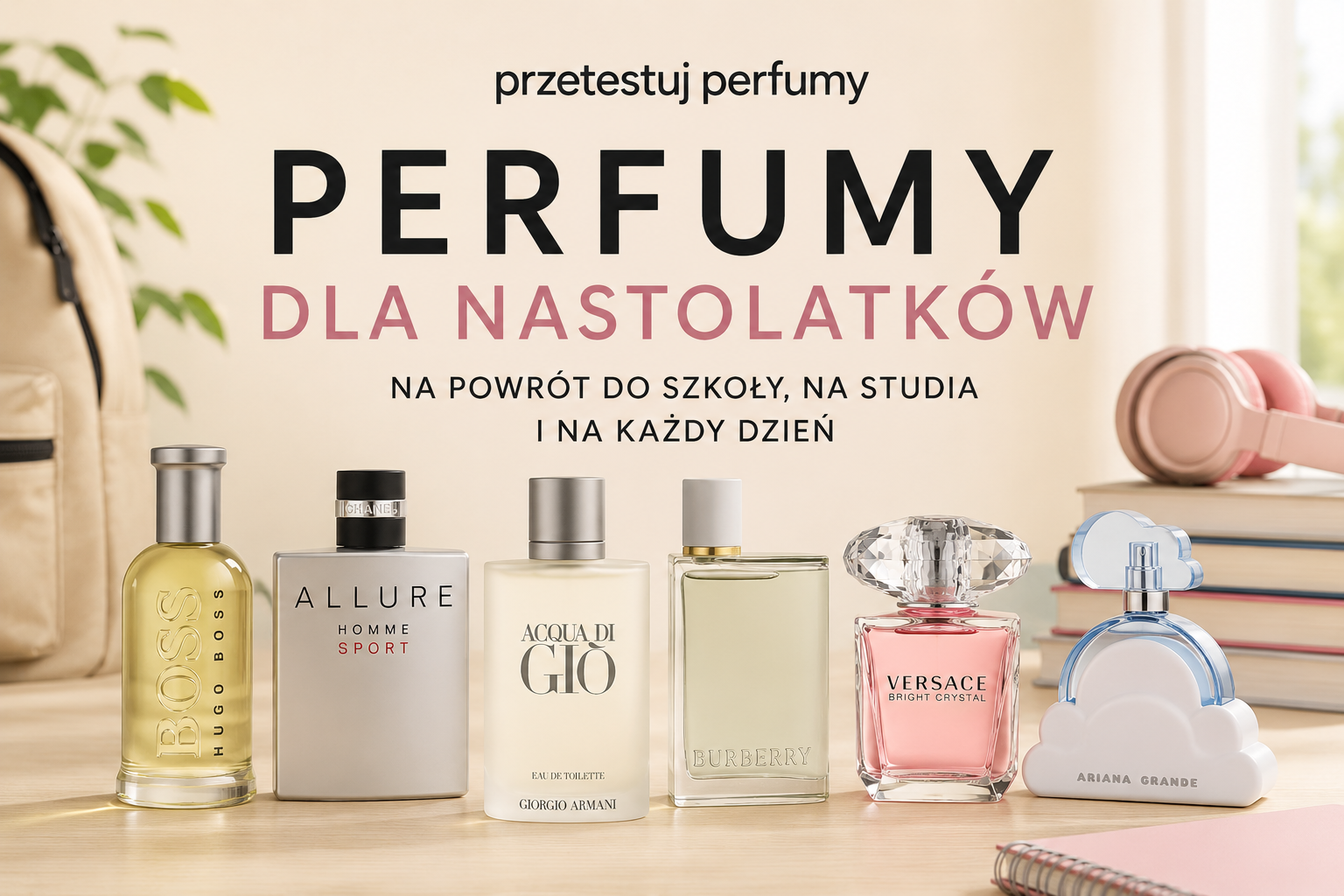 perfumy dla nastolatka do szkoły, na co dzień i na uczelni